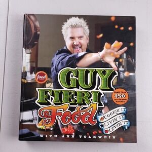 Guy Fieri Food Cookin It Livin It Lovin It Cookbook Hardcover 1st Edition 2011